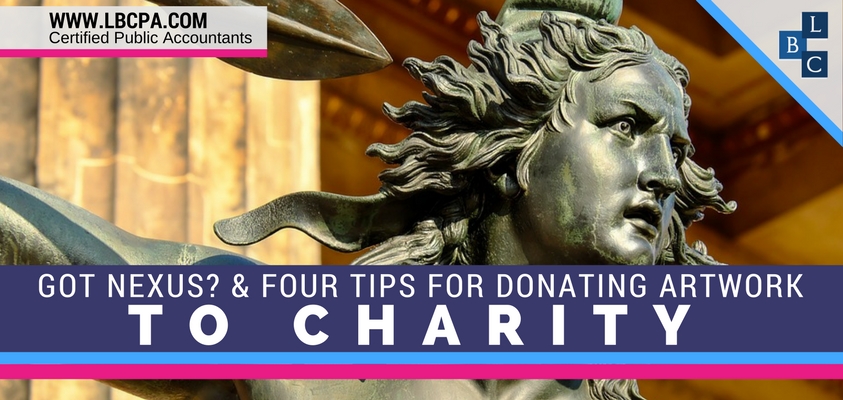 Got Nexus? & Four Tips for Donating Artwork to Charity