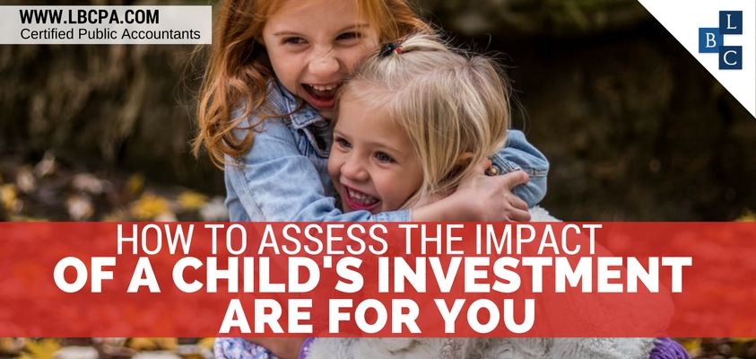 HOW TO ASSESS THE IMPACT OF A CHILD'S INVESTMENT INCOME