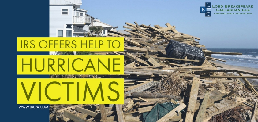 IRS Offers Help to Hurricane Victims