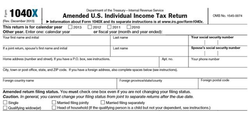 IRS Summertime Tax Tip 2016-02: IRS Offers Tips on Filing an Amended Tax Return