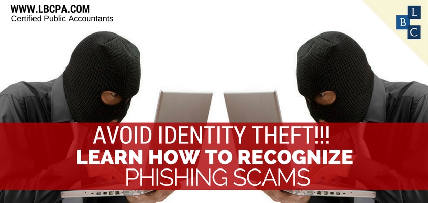 Avoid Identity Theft; Learn How to Recognize Phishing Scams