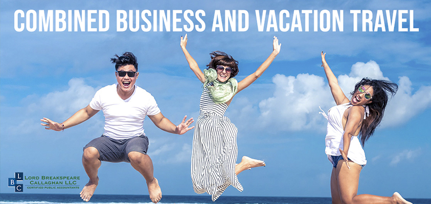 Combined business and vacation travel