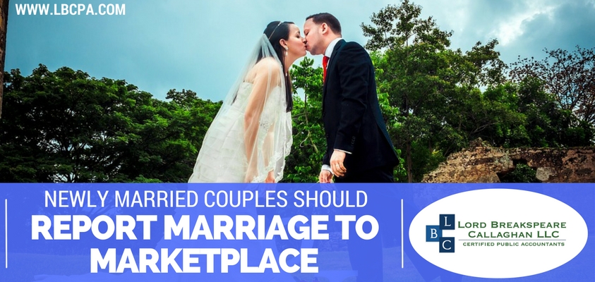 newly married couples should report marriage to marketplace