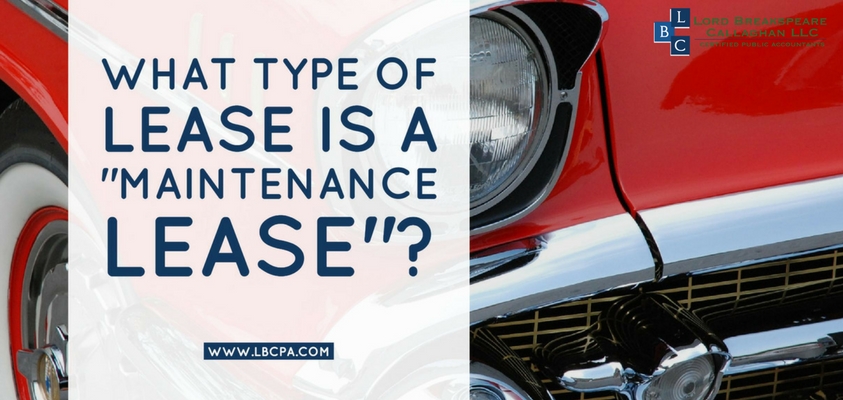 What type of lease is a maintenance lease?