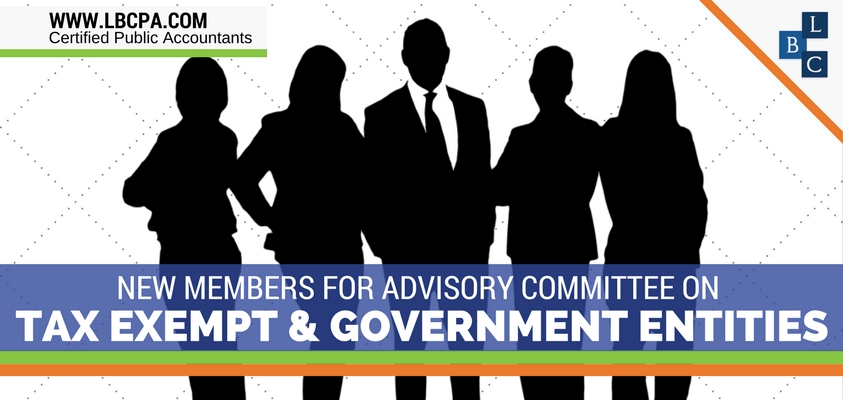 New Members for Advisory Committee on Tax Exempt and Government Entities