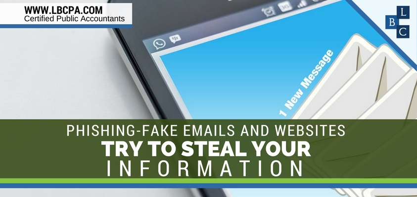 Phishing-Fake Emails and Websites try to steal your Information