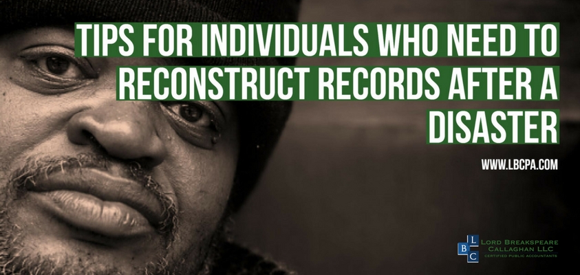 Reconstruct Records After a Disaster