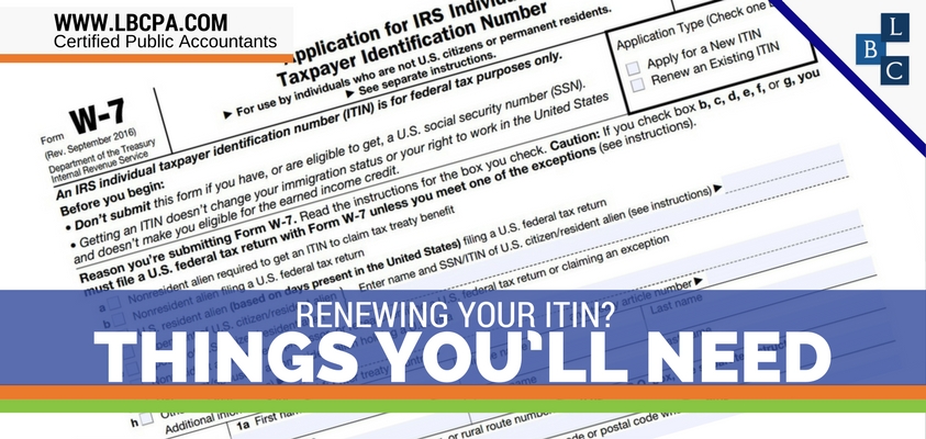 Renewing Your ITIN? Things You’ll Need