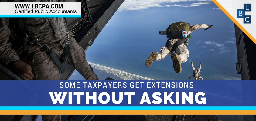 Some Taxpayers Get Extensions without Asking