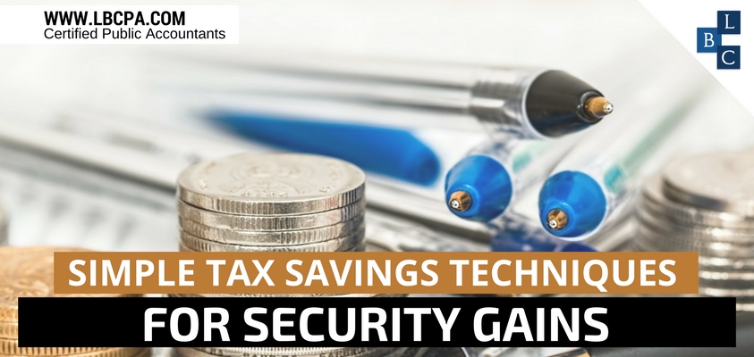 Simple Tax Savings Techniques for Security Gains
